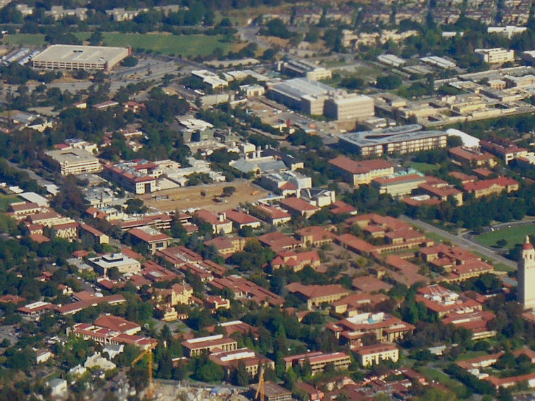 Aerial shot of a city