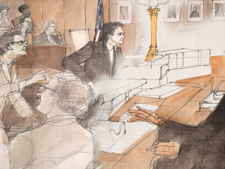 Courtroom illustration